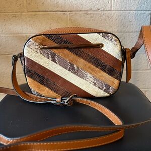 Fossil Leather Crossbody Bag